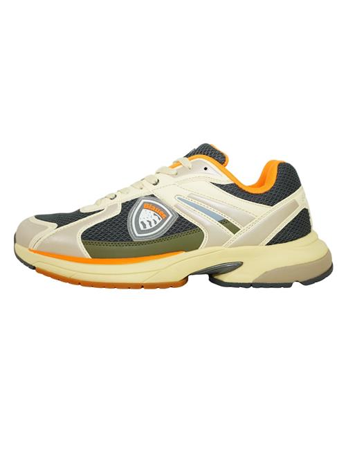 Blauer.USA Sneaker low 'Eagle'  sølvgrå / mørkegrå / grøn / orange