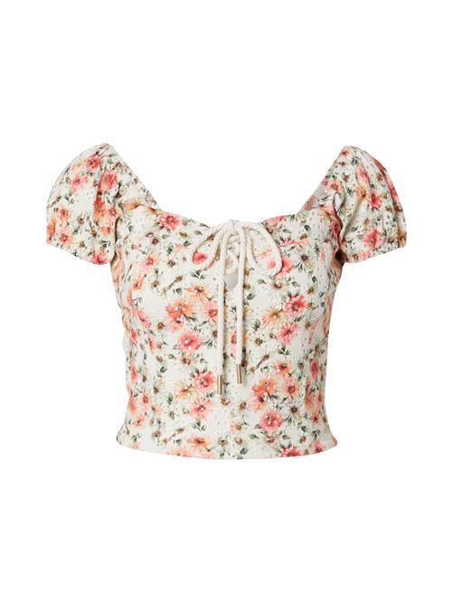 GUESS Bluse 'ELIANE'  creme / grøn / orange / lys pink