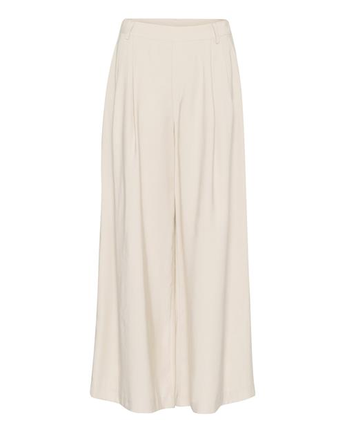 My Essential Wardrobe Bukser med lægfolder 'CadizMW'  creme