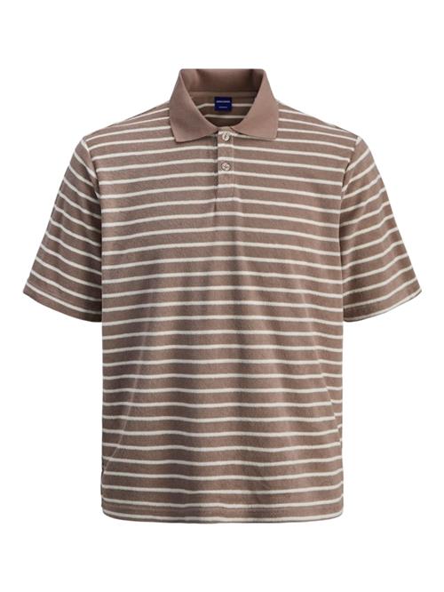 JACK & JONES Bluser & t-shirts 'JORGEN'  choko / hvid