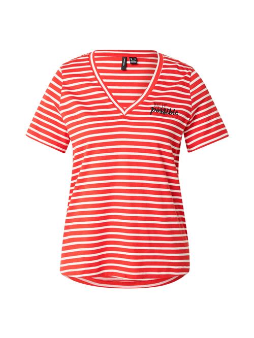 VERO MODA Shirts  knaldrød / sort / hvid