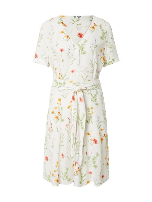 OBJECT Kjole  curry / lysegrøn / lys rød / hvid