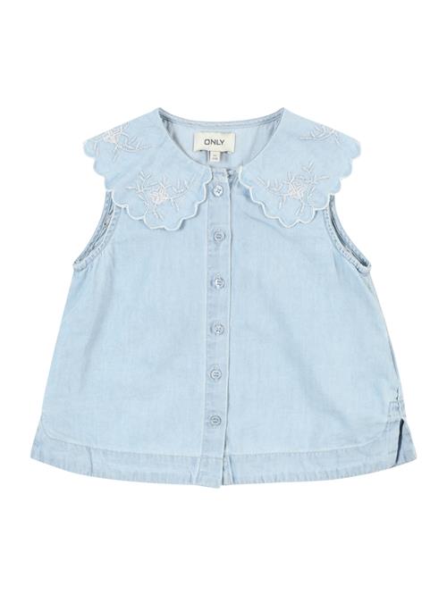 Only Mini Bluse 'KMGBEA'  lyseblå / hvid