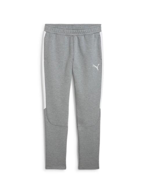 PUMA Sportsbukser 'teamEvostripe'  grå / hvid