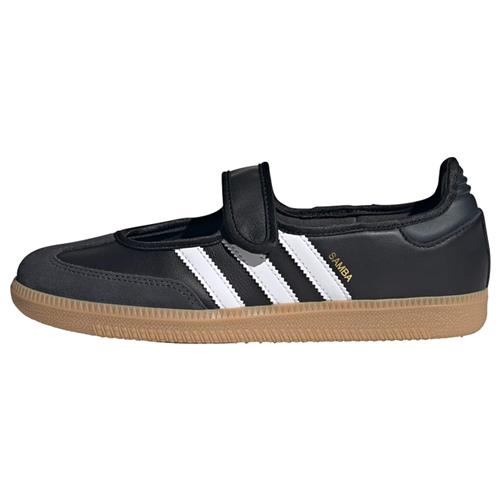 ADIDAS ORIGINALS Ballerinasko med rem 'Samba'  sort / hvid
