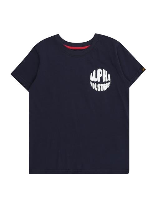 ALPHA INDUSTRIES Shirts  navy / hvid
