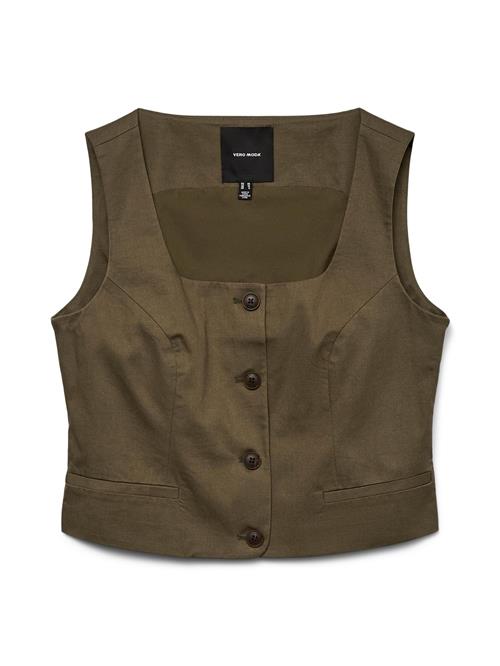 VERO MODA Jakkesætsvest  grøn