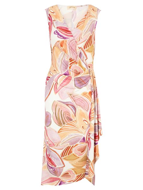 Cartoon Sommerkjole  laks / rød / bordeaux / hvid