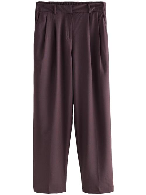 Next Bukser med lægfolder  burgunder