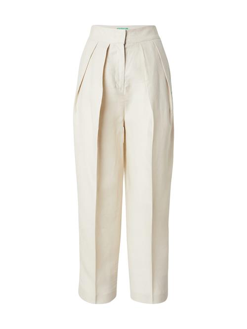 UNITED COLORS OF BENETTON Bukser med fals  beige