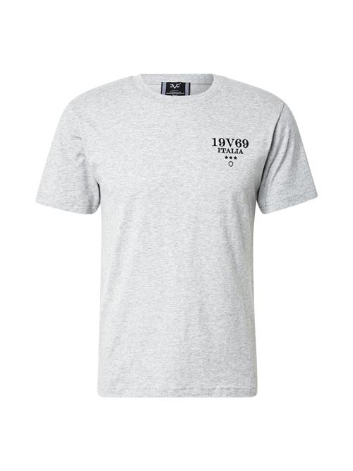 19V69 ITALIA Bluser & t-shirts 'Frank'  grå-meleret / sort