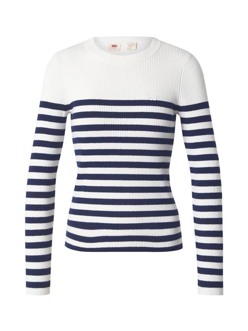LEVI'S ® Pullover 'Crewneck Rib Sweater'  sort / hvid