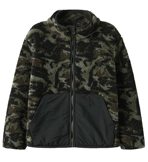 Name It Fleecejakke - NkmMonico - Dusty Olive m. Camo