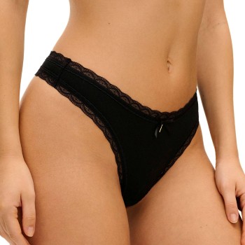 Freya Trusser Flirt Thong Sort modal Large Dame