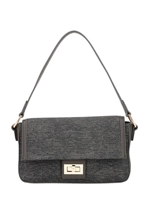 faina Skuldertaske  sort-meleret
