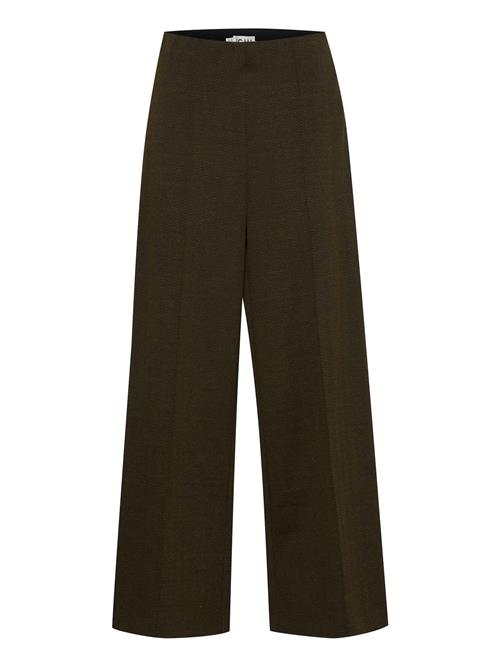 ICHI Bukser 'Kate'  oliven / sort