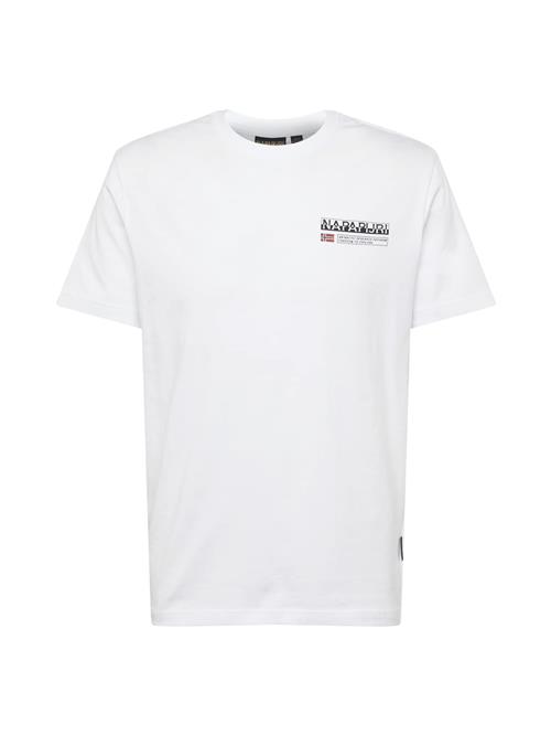 NAPAPIJRI Bluser & t-shirts 'S-Kasba'  rød / sort / hvid