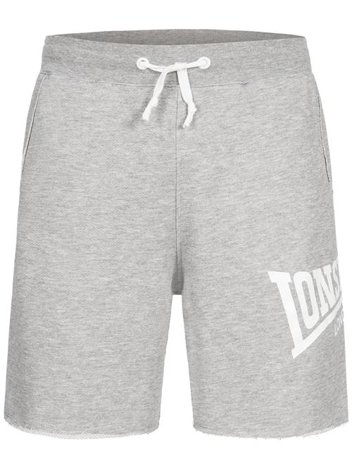 LONSDALE Bukser 'Polbathic'  grå-meleret / hvid