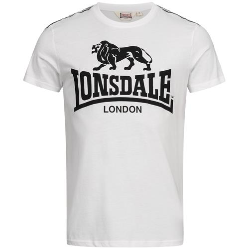 LONSDALE Bluser & t-shirts 'Sheviock'  sort / hvid