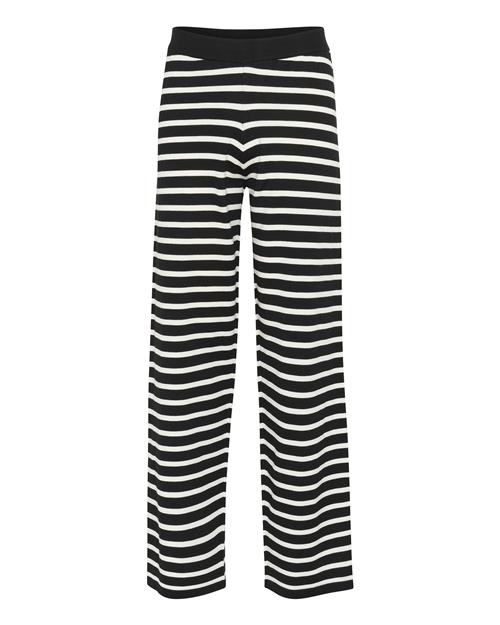 SAINT TROPEZ Bukser 'Mila'  sort / hvid