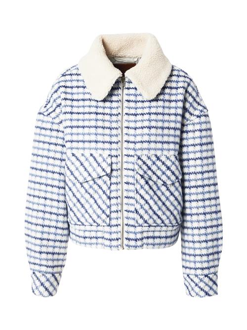 LEVI'S ® Overgangsjakke 'Shrunken '90s Wool Trucker Jacket'  navy / royalblå / dueblå / hvid