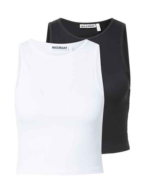 WEEKDAY Overdel  sort / hvid