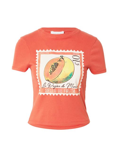 TOPSHOP Shirts 'Seamans Bay'  gul / mørkeorange / sort / hvid