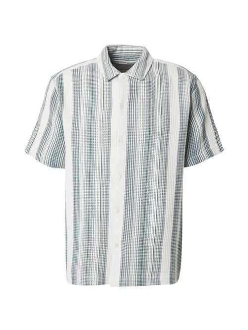 Only & Sons Skjorte 'ONSSAVIER'  cyanblå / hvid