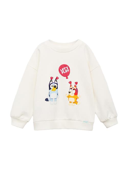 MANGO KIDS Sweatshirt 'BLUPLAY'  lyseblå / curry / rød / offwhite