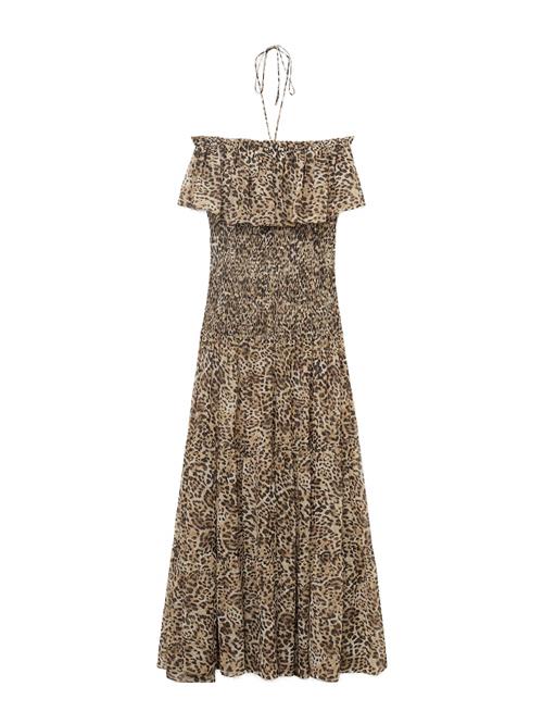 MANGO Kjole 'LAURE'  lysebeige / brun / sort