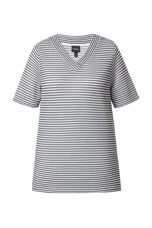 Ulla Popken Sweatshirt  sort / hvid