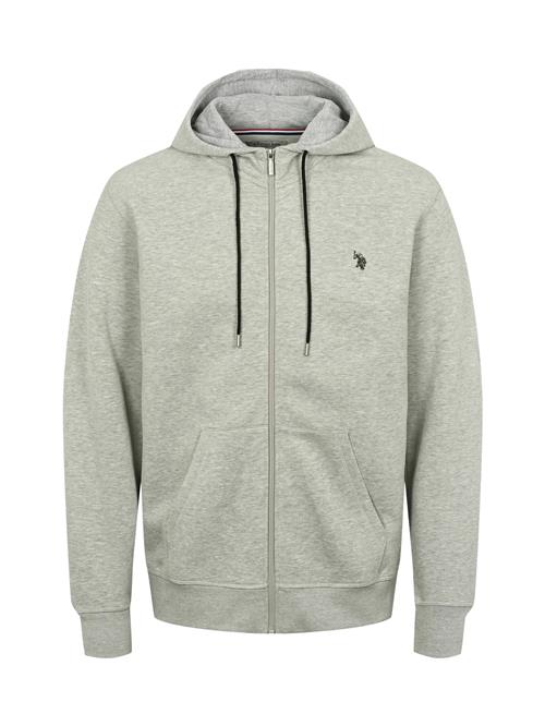 U.S. POLO ASSN. Sweatjakke 'UMOtto'  grå-meleret