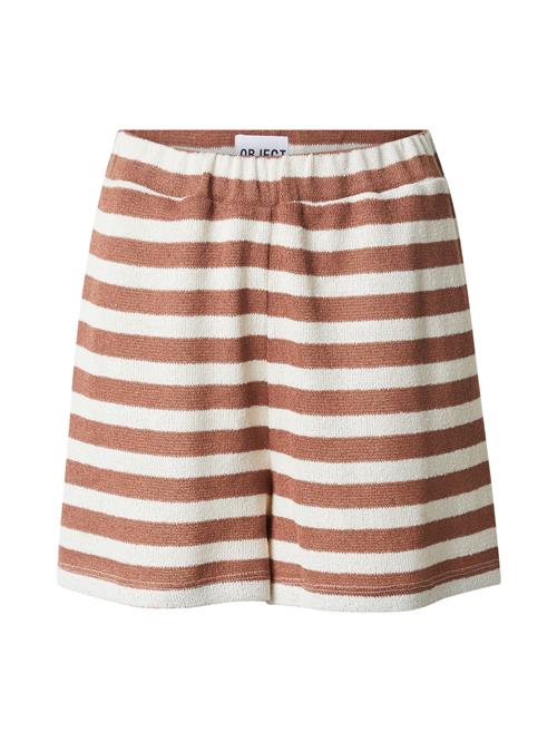 OBJECT Bukser 'OBJLINDSEY'  choko / hvid