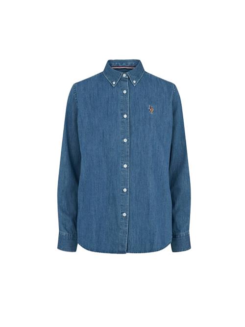 U.S. POLO ASSN. Bluse 'UWBene'  blue denim