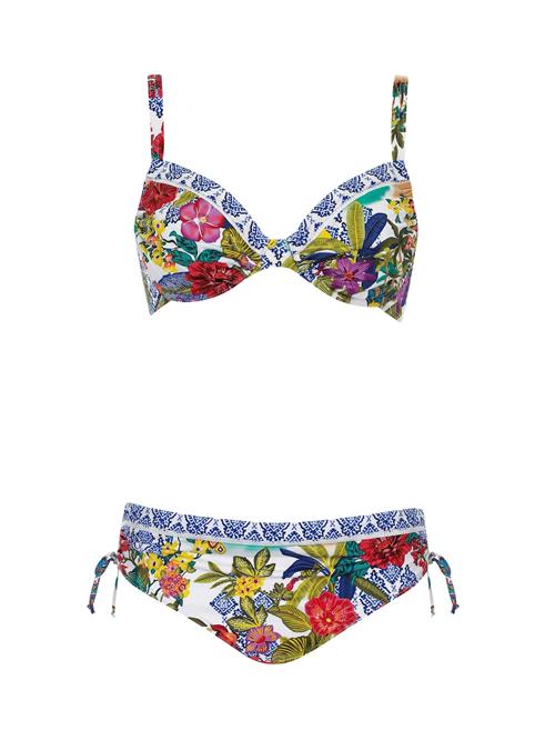 SUNFLAIR Bikini  blå / oliven / pink / hvid