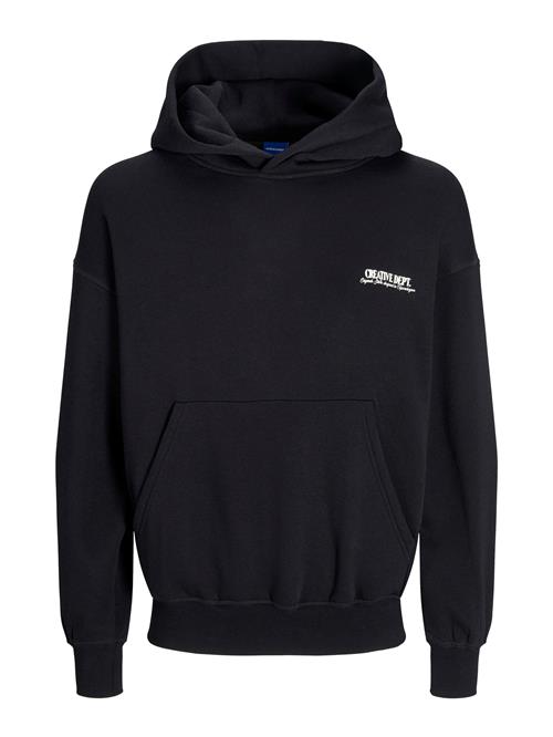 JACK & JONES Sweatshirt 'JWHROXBURY'  sort / hvid