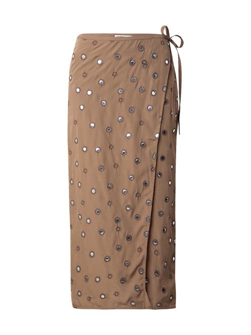 WEEKDAY Nederdel 'Salem'  choko / brokade / sølv