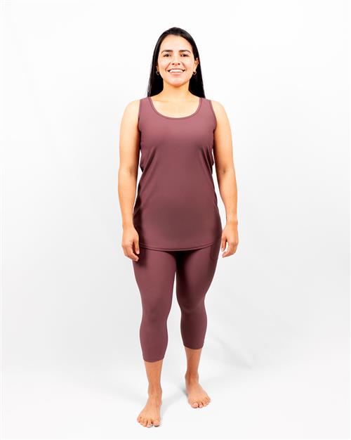 Vigga Fitted Dusty Rose Top - Extra Length