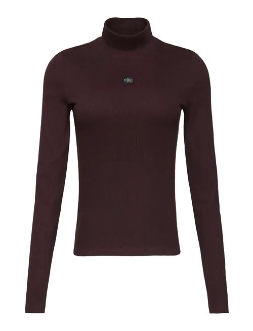 Calvin Klein Jeans | Ls Woven Label Turtleneck | M