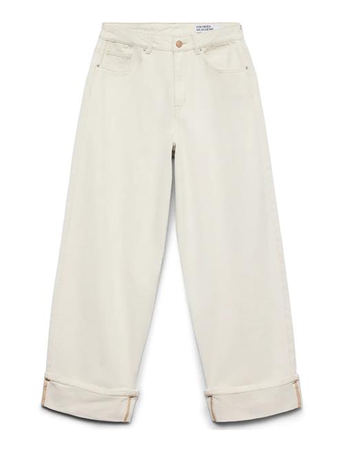 Vero Moda | Vmzelda Hr Barrel Fold Up Ecru Jeans | 31 x 32