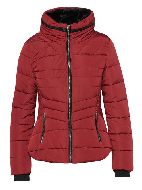 KOROSHI Vinterparka  mørkerød / sort