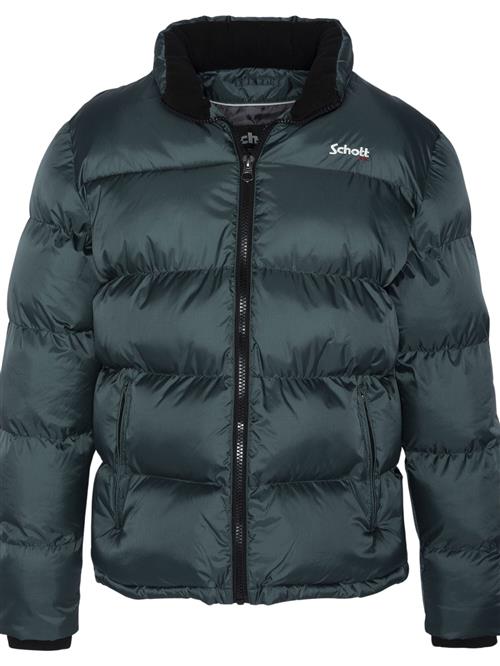 Schott NYC Overgangsjakke 'Idaho'  mørkegrøn / hvid