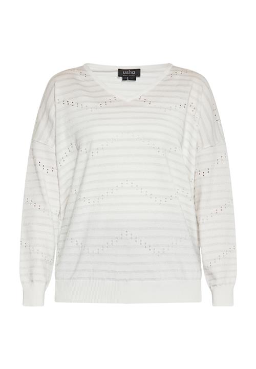 usha BLACK LABEL Pullover  grå / uldhvid