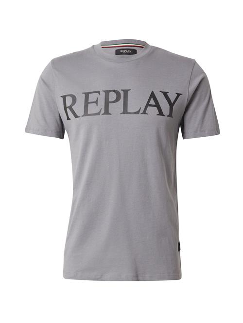REPLAY Bluser & t-shirts  grå / sort