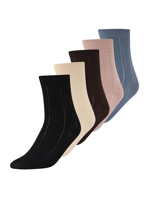 BeckSöndergaard Sokker 'Tenna'  beige / opal / gammelrosa / sort