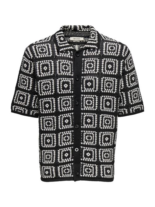 Only & Sons Skjorte  sort / hvid