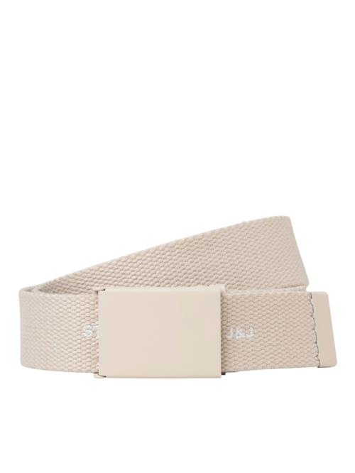 JACK & JONES Bælte 'JACHIMEJI'  beige / hvid