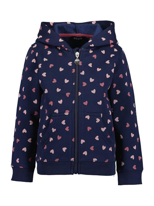 BLUE SEVEN Sweatjakke  navy / lysviolet / pastelpink