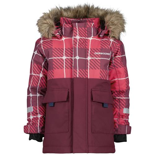 Didriksons Polarbjörn Parka Jakke Rusty Wine 130 cm  Rød  130 cm  unisex