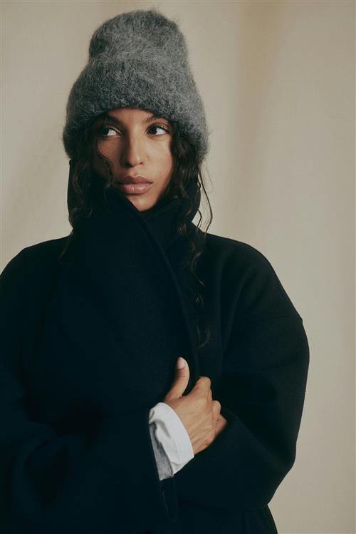 Gina Tricot - Premium alpaca beanie - Huer - Grå - ONESIZE - Dame